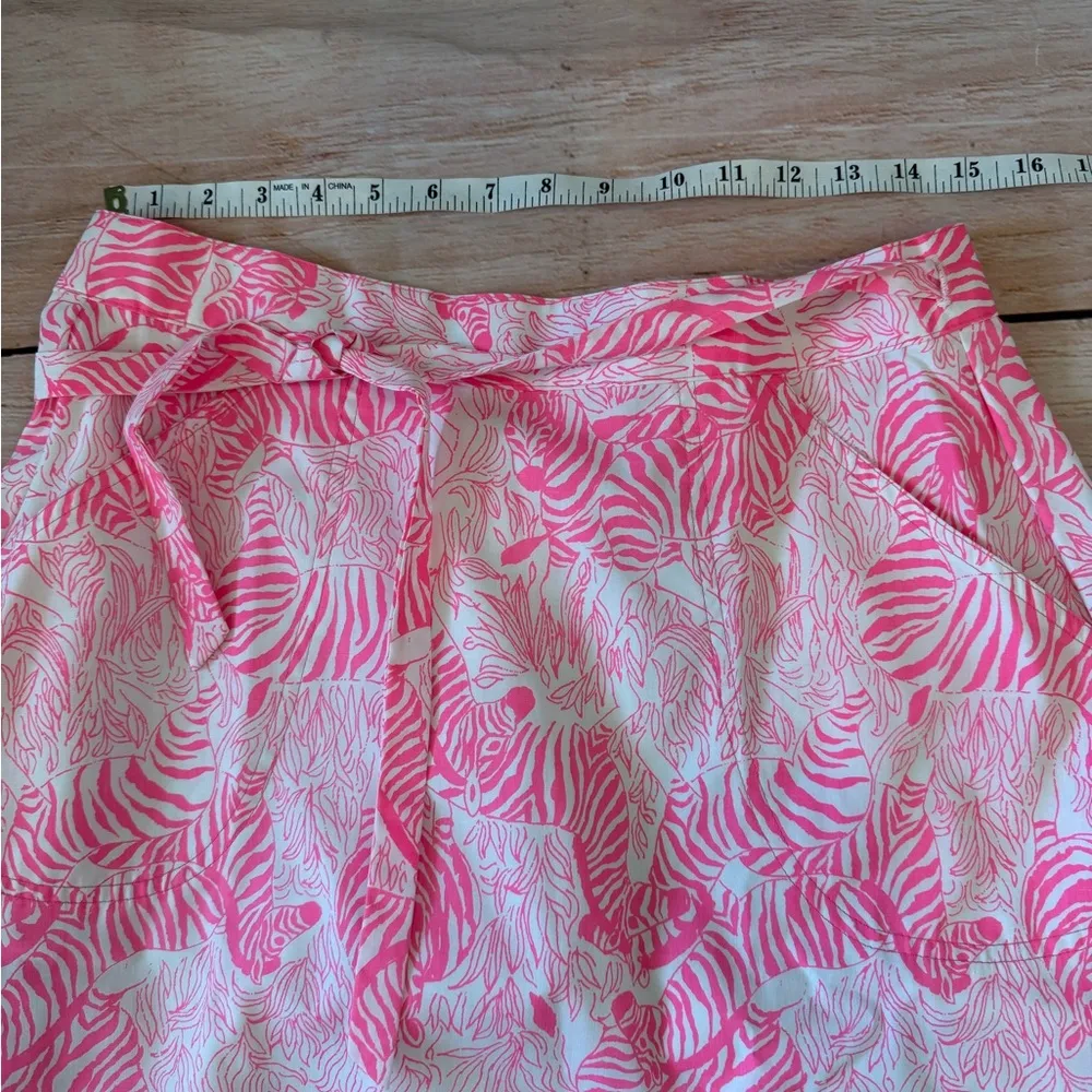 70s Vintage Liza By Lilly Pulitzer Maxi  midi Wrap Skirt Zebra Print size large - Image 2