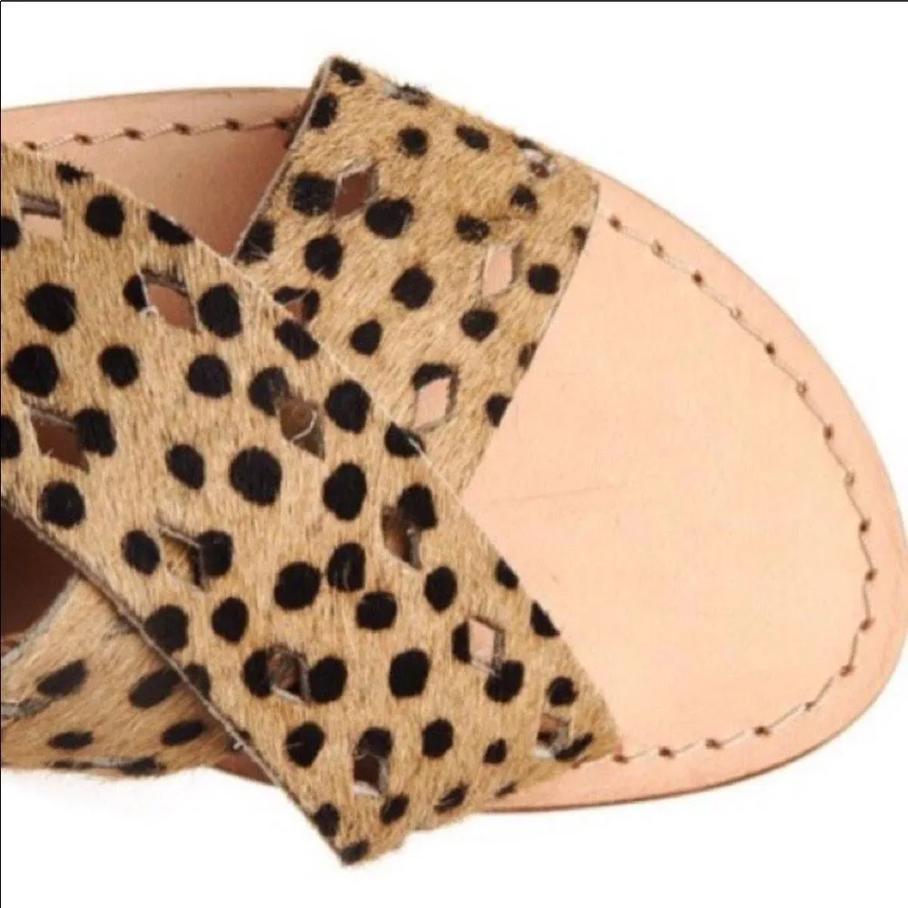 Matisse Whistler leopard Criss Cross Sandals 10 - Image 3