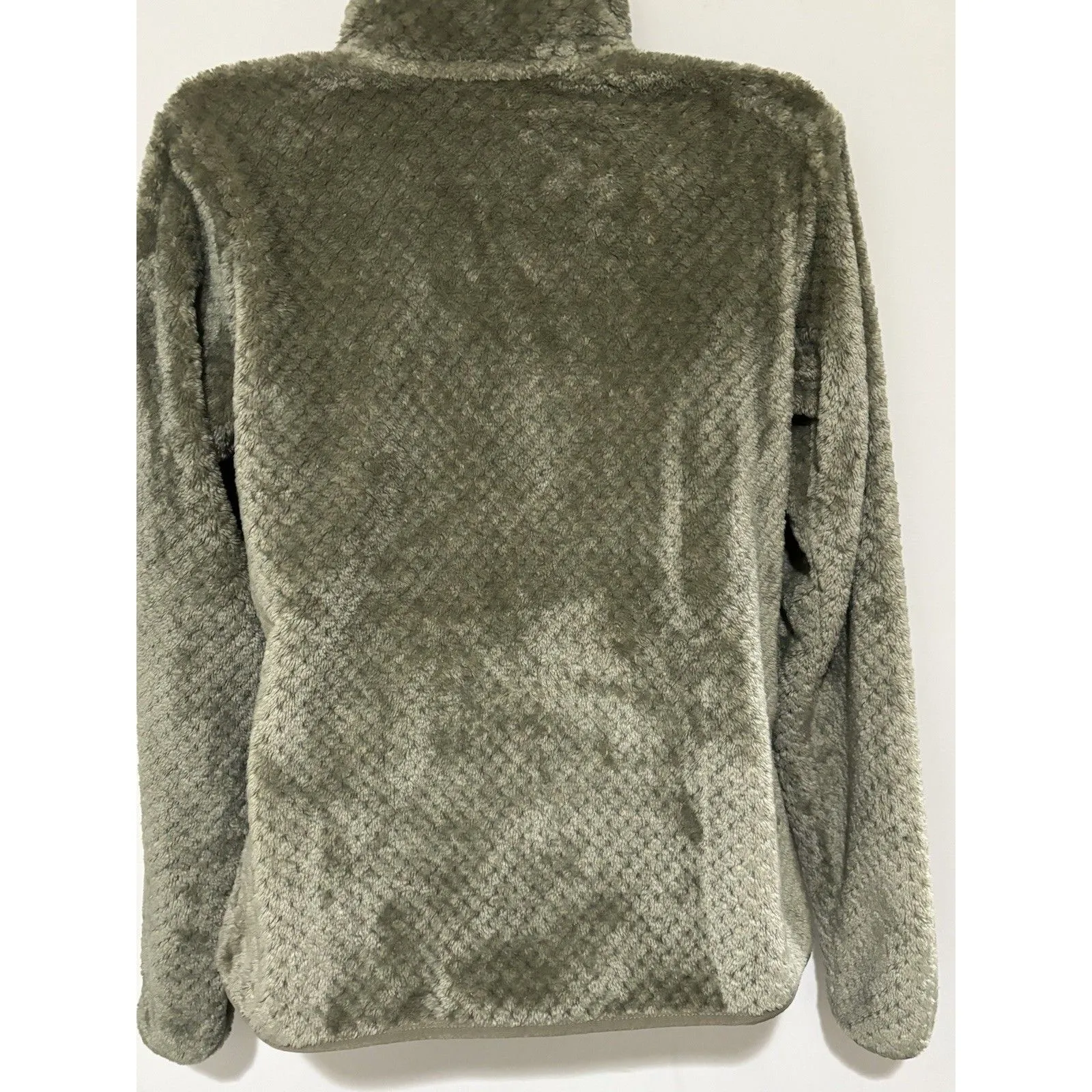 Columbia Fire Side II Green Sherpa Jacket Women's Full-Zip Fleece Lightweight Sm - Image 8