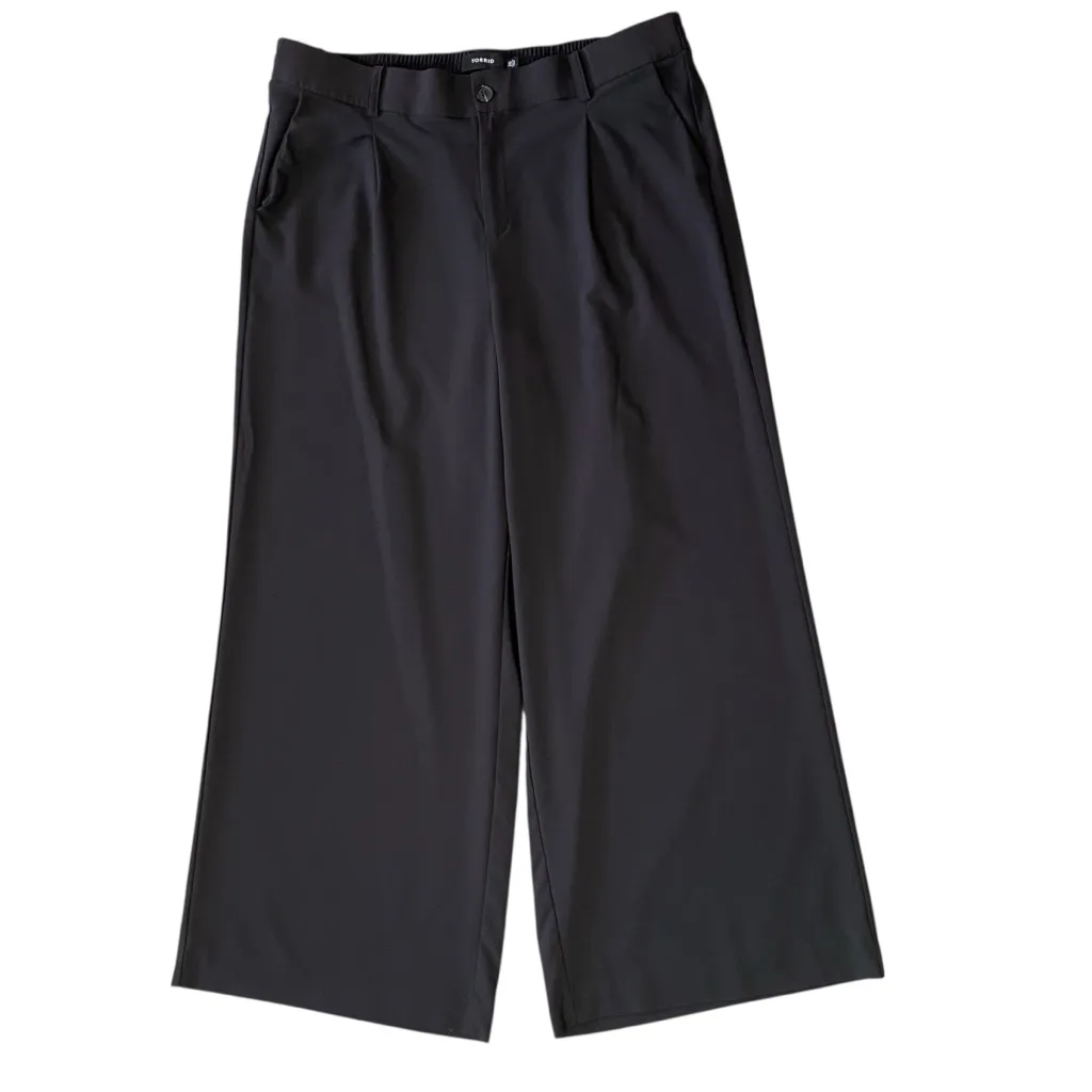 TORRID Pleated Wide Leg Crepe Pants - Image 3
