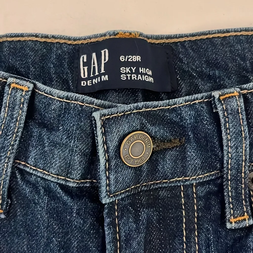 Gap Sky High Straight Blue Jeans - Image 11