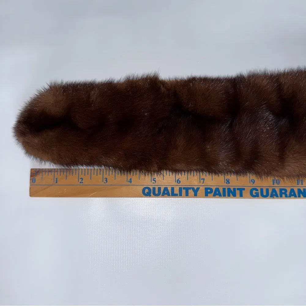 Vintage Betmar Elegant Brown Fur Hat and Scarf Set - Image 7