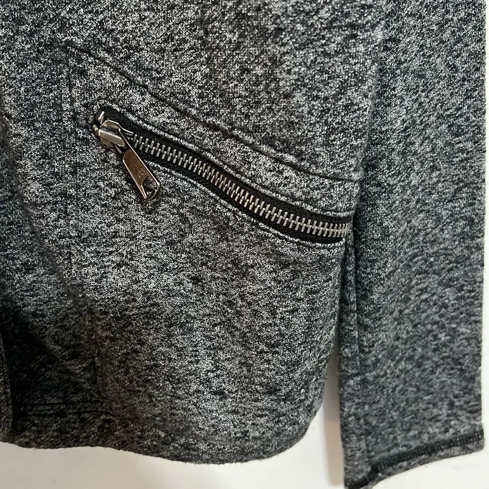 American Eagle  Full Zip Jacket/Sweater Grey Size Small - Image 4