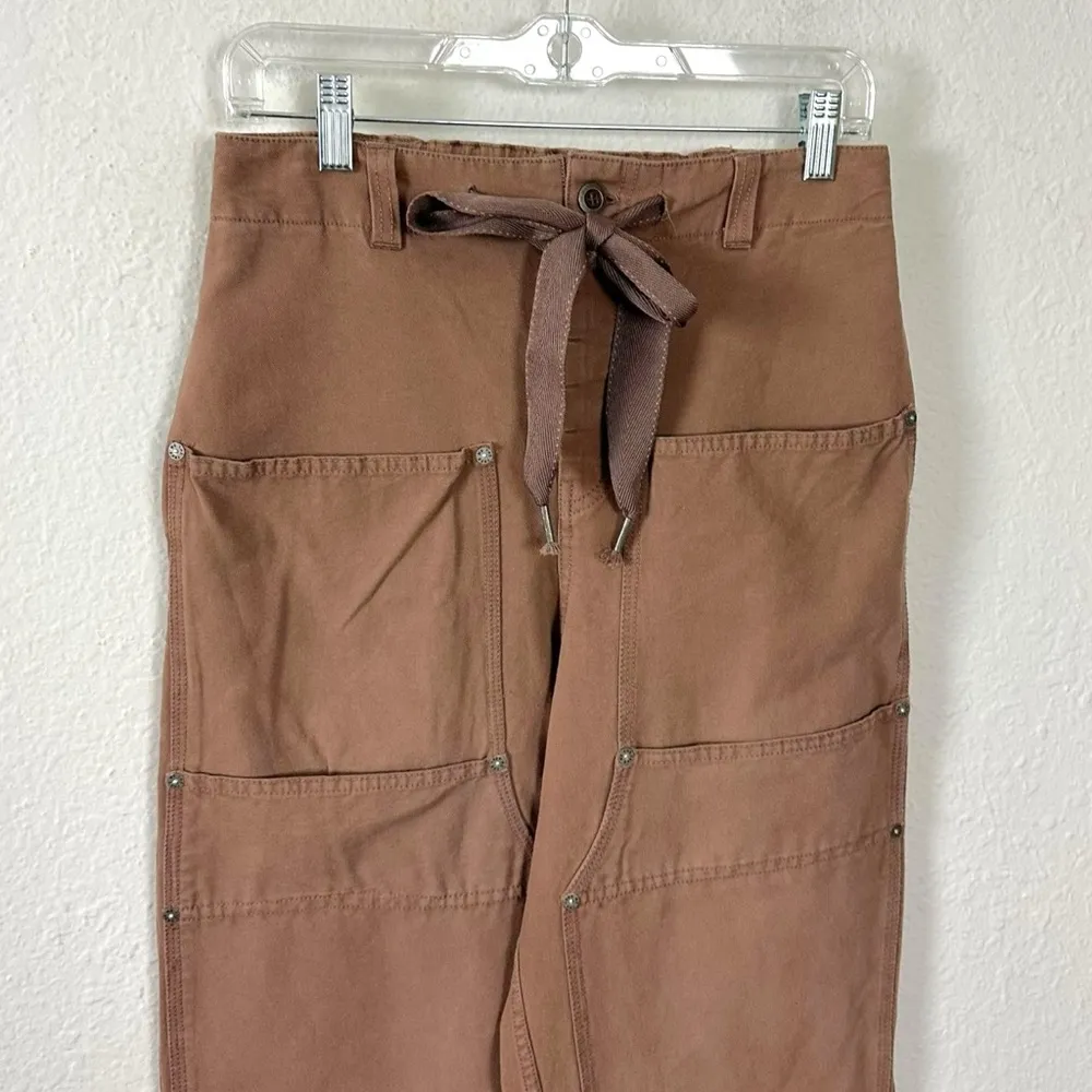Free People Hayden Pull On Pants in Brownie Size XS NEW Cargo Bohemian Neutral - Image 8