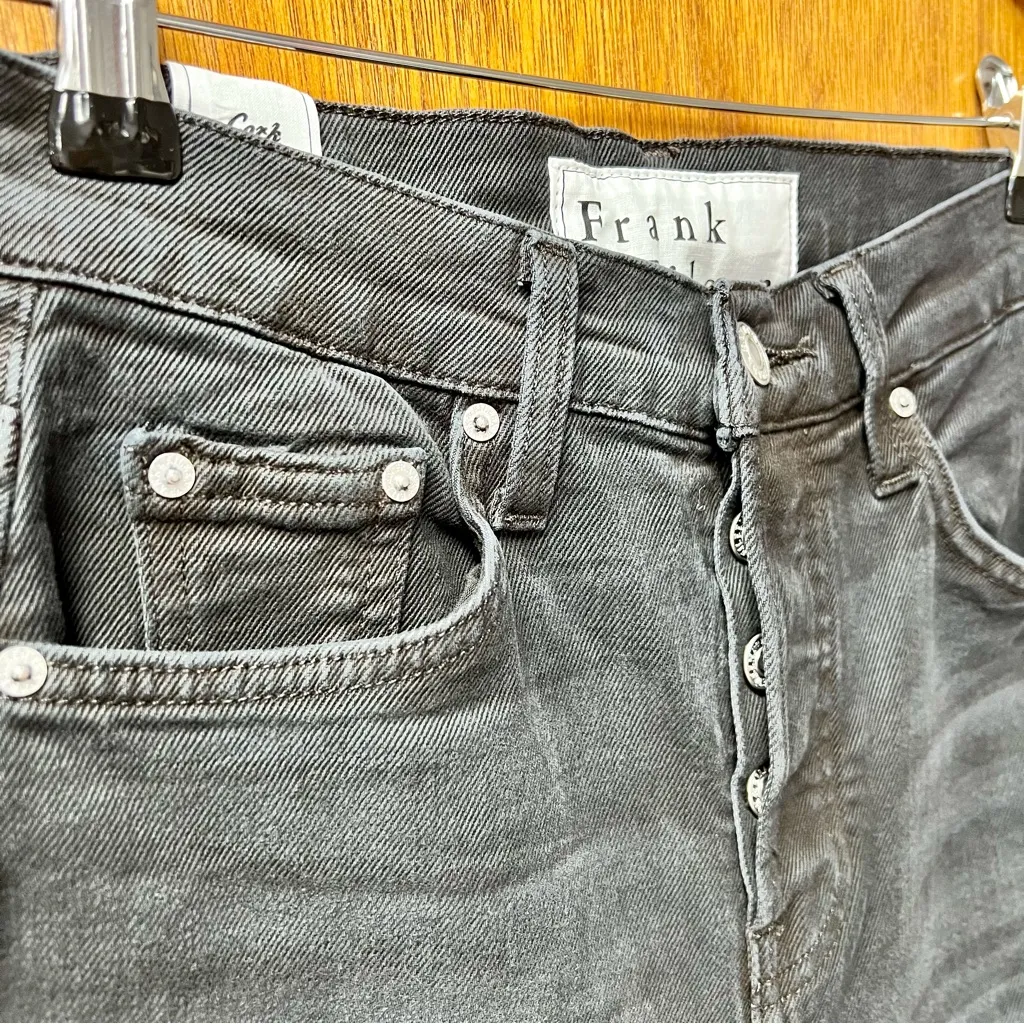 Frank & Eileen Cork Everyday Denim Straight Leg Jeans Washed Black 24 - Image 7