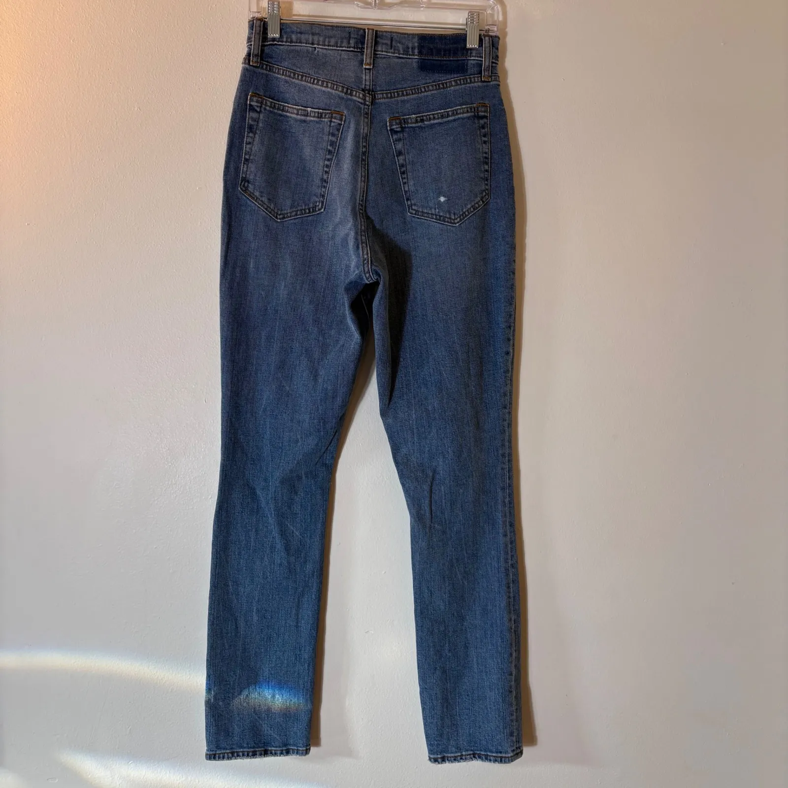 Abercrombie & Fitch 90s Slim Straight Jeans Ultra High Rise Curve Love Size 28 - Image 5