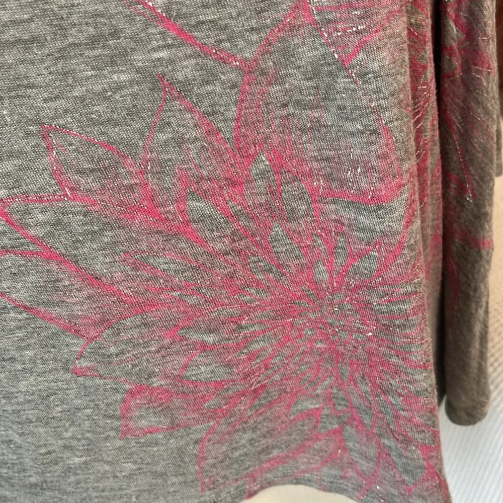 Mod Knit Gray Top Retro Batwing Oversized Small Womens Rue21 - Image 4