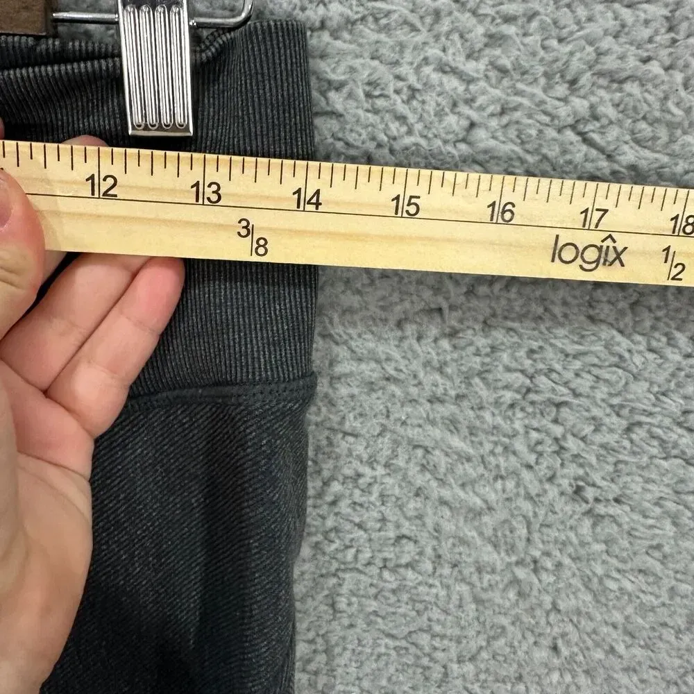 Aerie Offline Moto Leggings Womens Large Gray Cropped‎ Athleisure Gym Gorpcore - Image 2