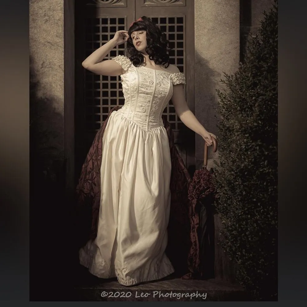 90s corset floral wedding dress Size 4 - Image 13