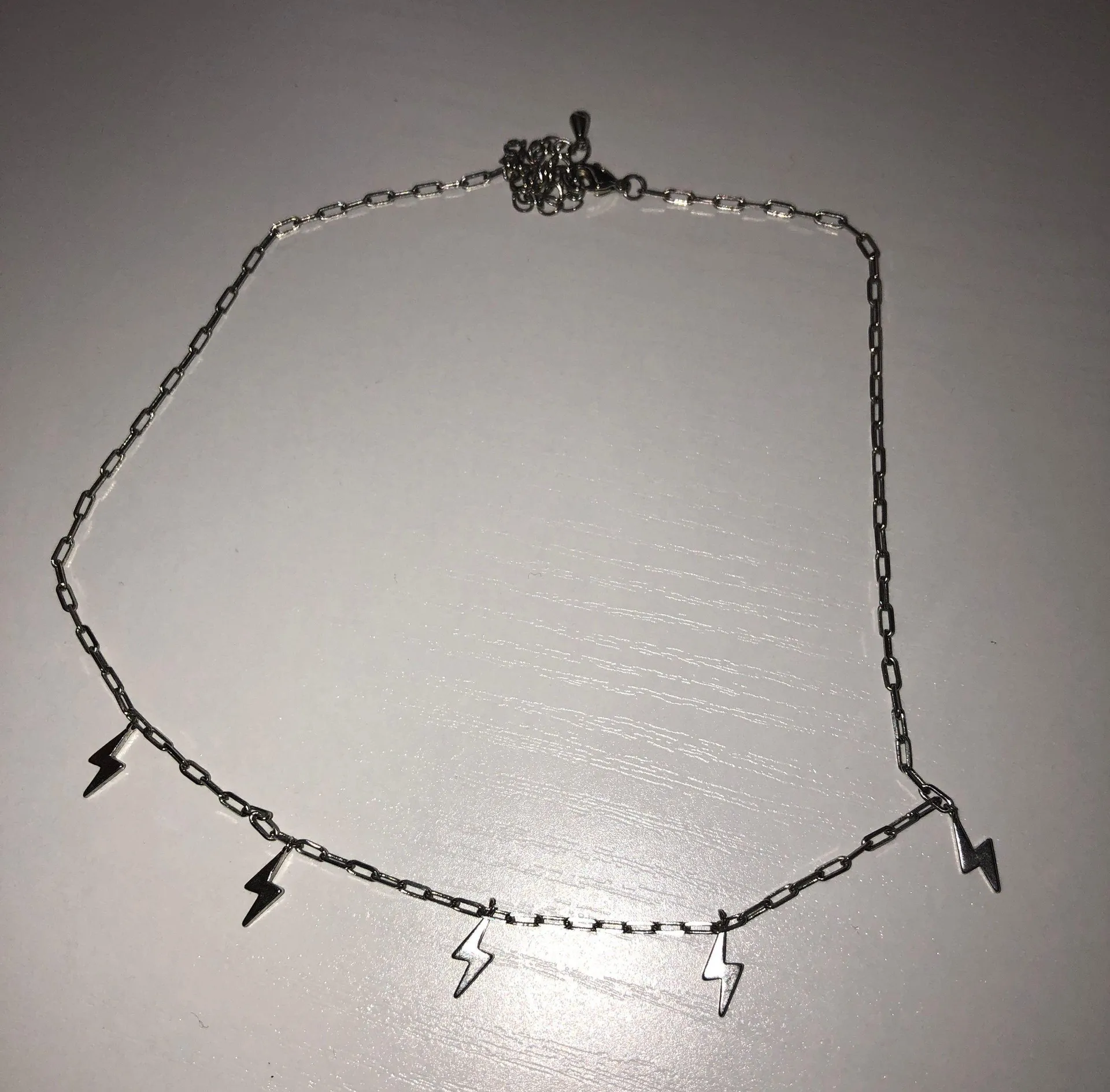 Francesca's Silver Lighting Bolt Necklace - Image 2