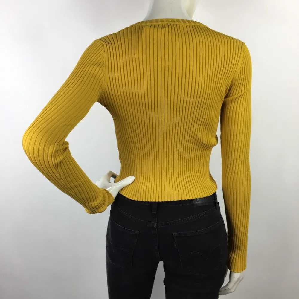 SEEK The Label Ribbed Long Sleeve Top Size M - Image 8