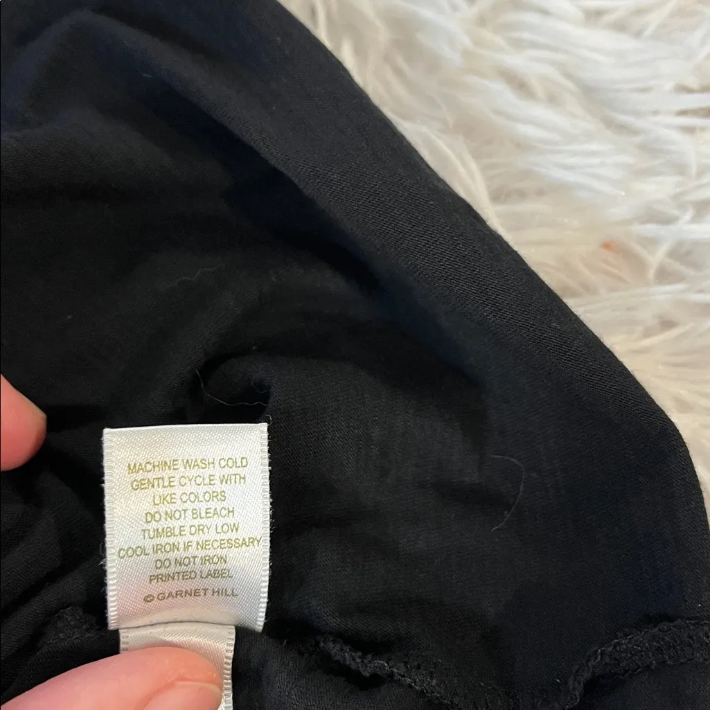 Garnet Hill black dress Size Medium - Image 5