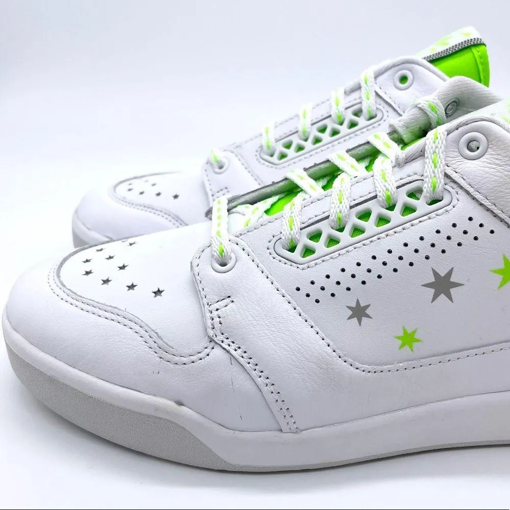 Adidas White Green SlamCourt Original Sneakers - Image 6