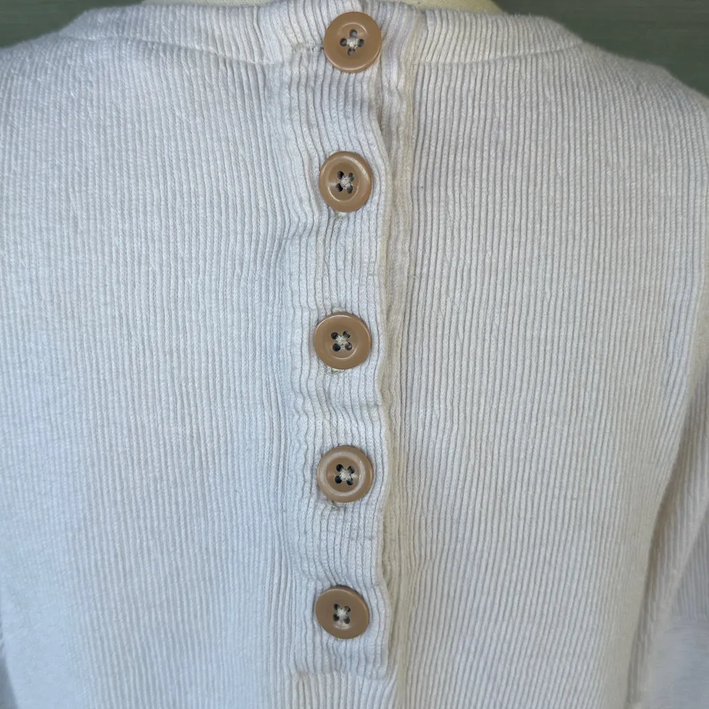 Madewell Ottoman Jacquard Button-Back Top - Image 6