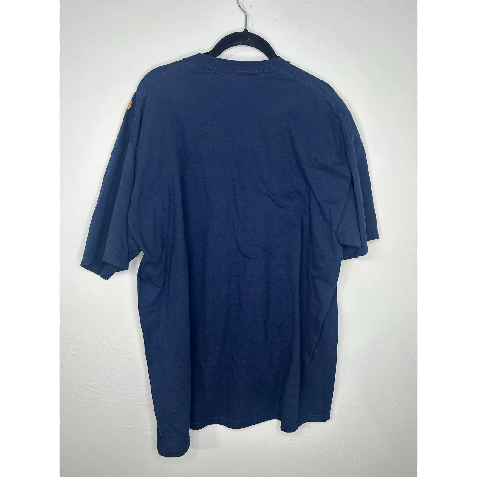 Jerzees Heavyweight T-Shirt Teddy Bear Vintage 90s Short Sleeve Size XL Navy - Image 3