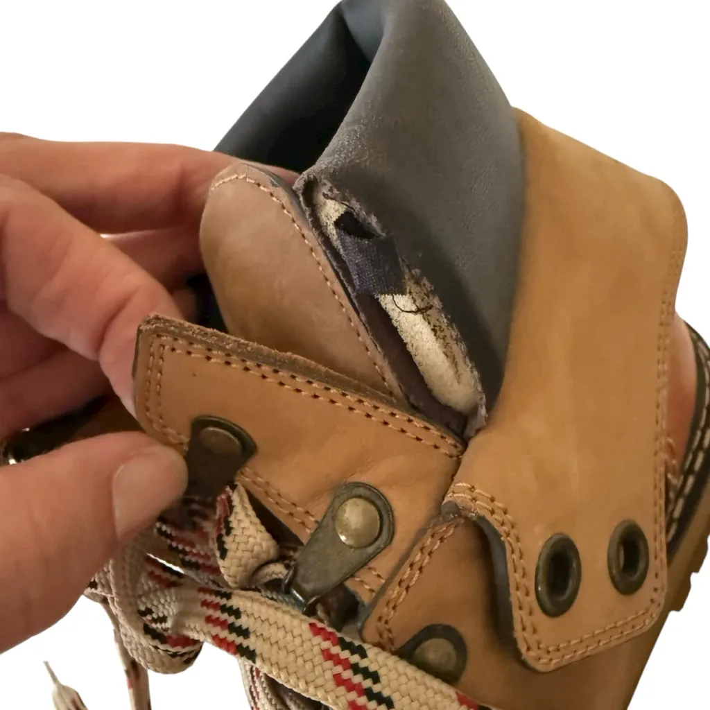 See by Chloe Eileen Leather Nubuck Combat Boots Size 38 7.5 READ - Image 9