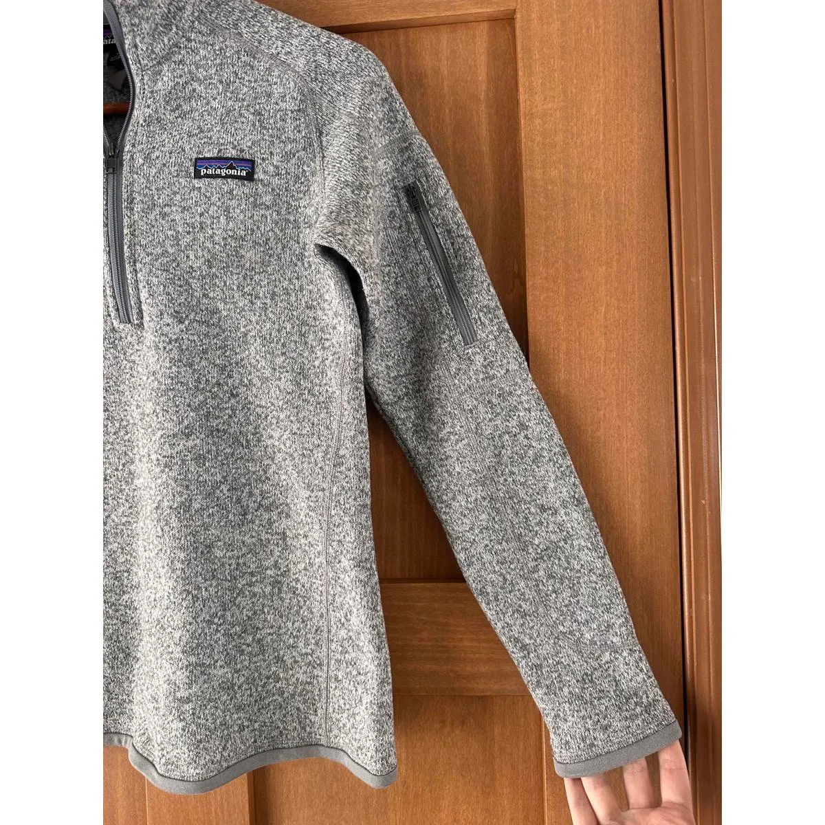 Patagonia Better Sweater 1/4-Zip Fleece Sweatshirt Gray Women’s size Small - Image 3