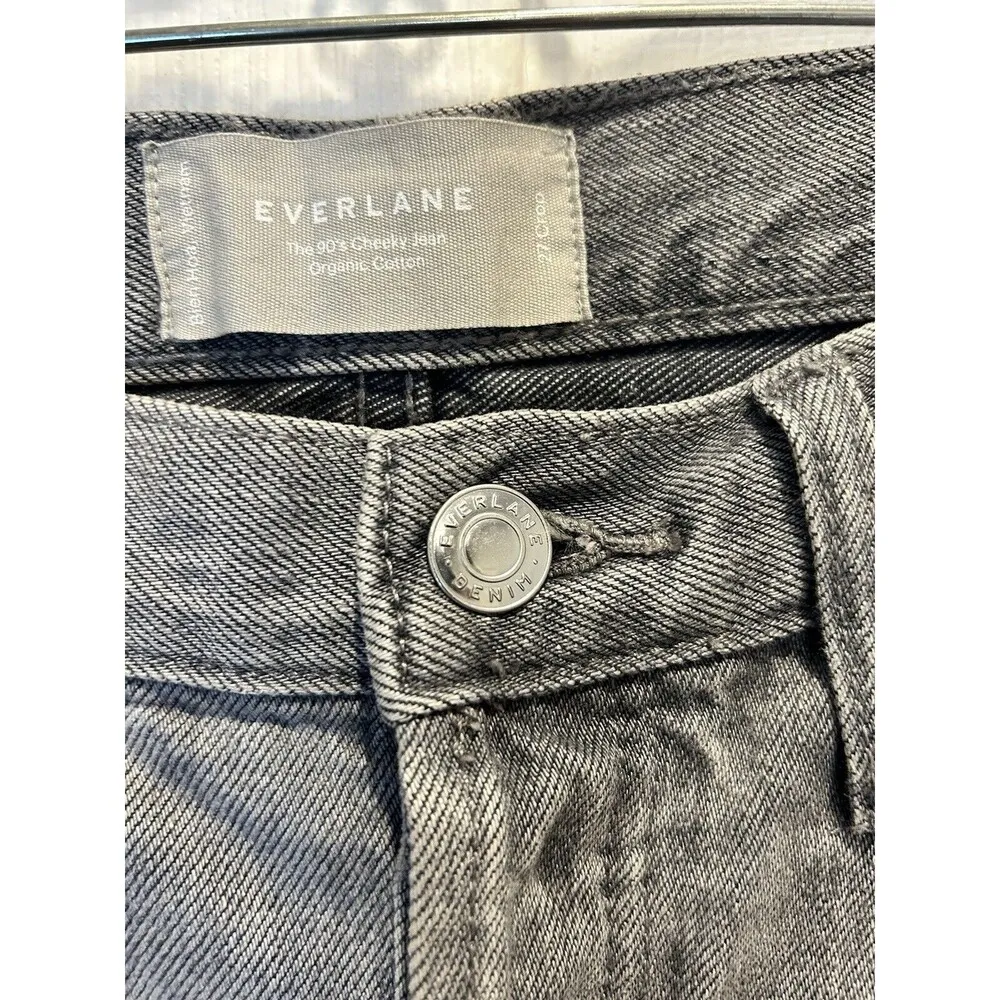 Everlane Jeans The 90’s Cheeky Crop Jeans in Gray Women's size 27 Organic Cotton - Image 4