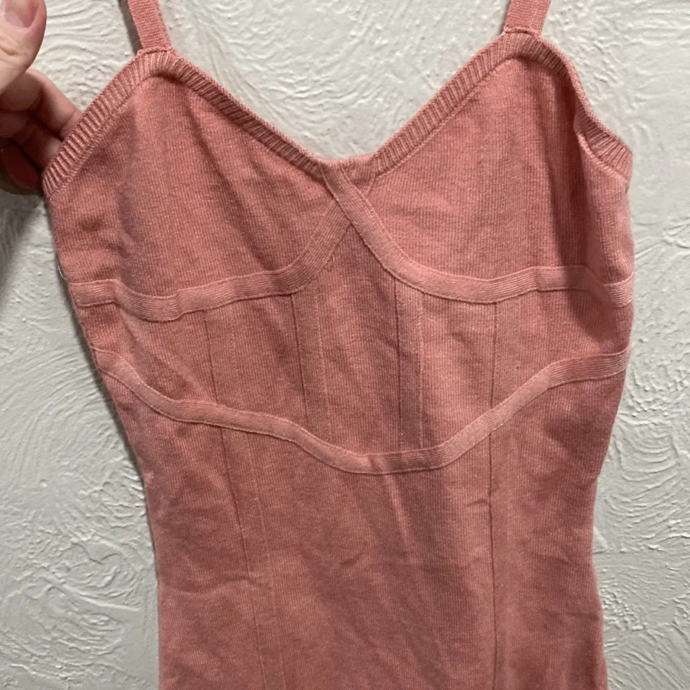 Cider Pink Spaghetti Strap Bodycon Corset Dress Size Medium - Image 2