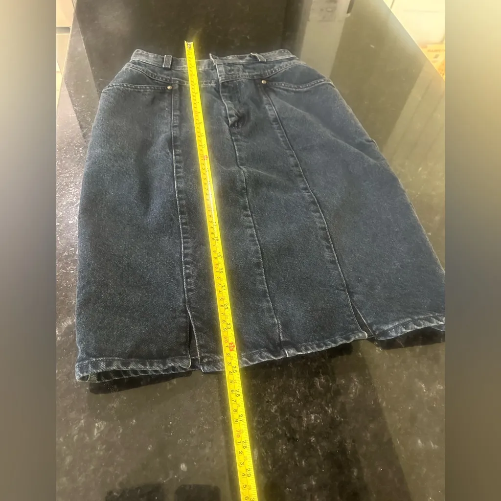 Vintage Levi's sample piece Classic Black Denim Skirt Sz 10 but VERY SMALL!!! - Image 9