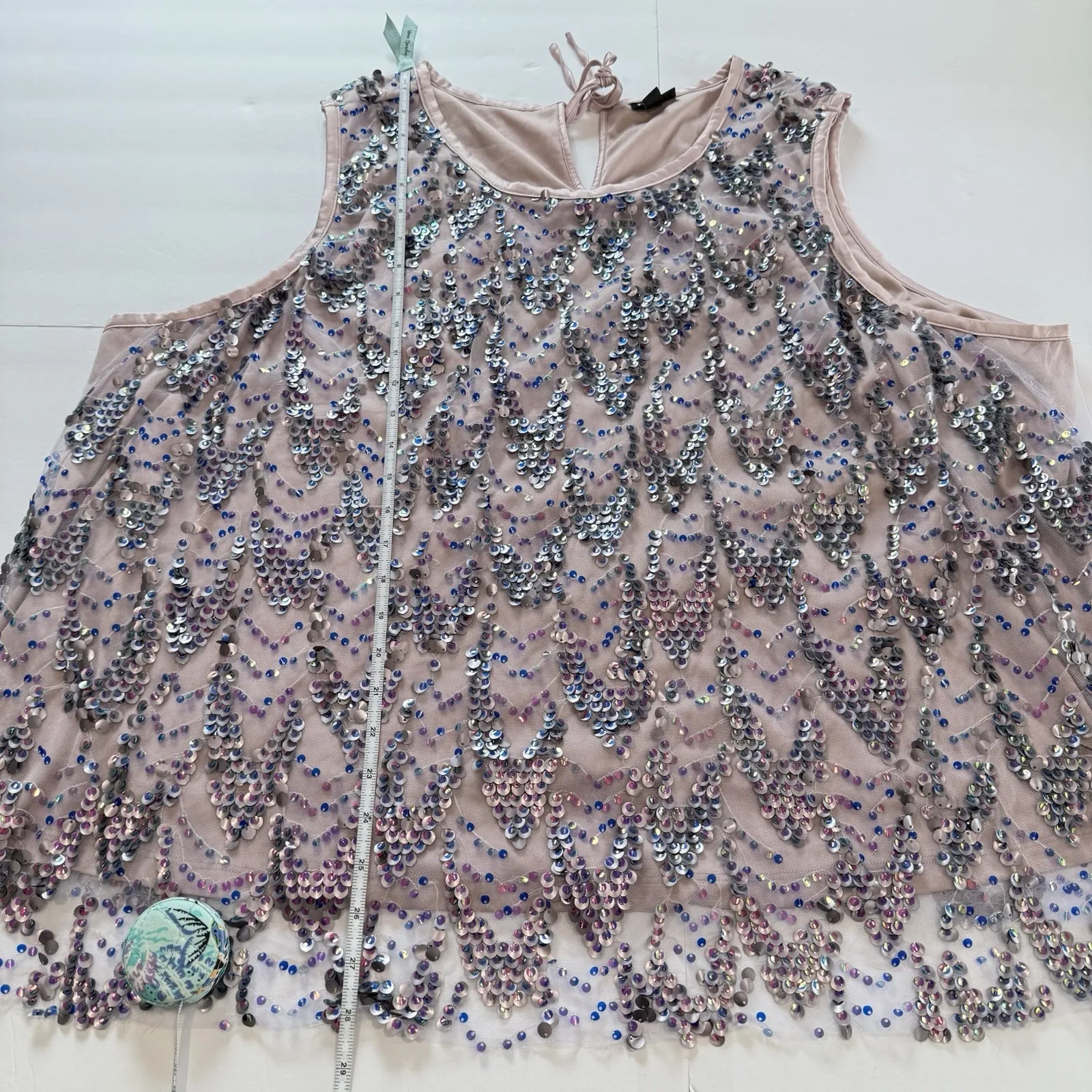 Torrid Pink Purple Sequin Shell Sleeveless Top Size 2X‎ Glam Concert Festival - Image 10