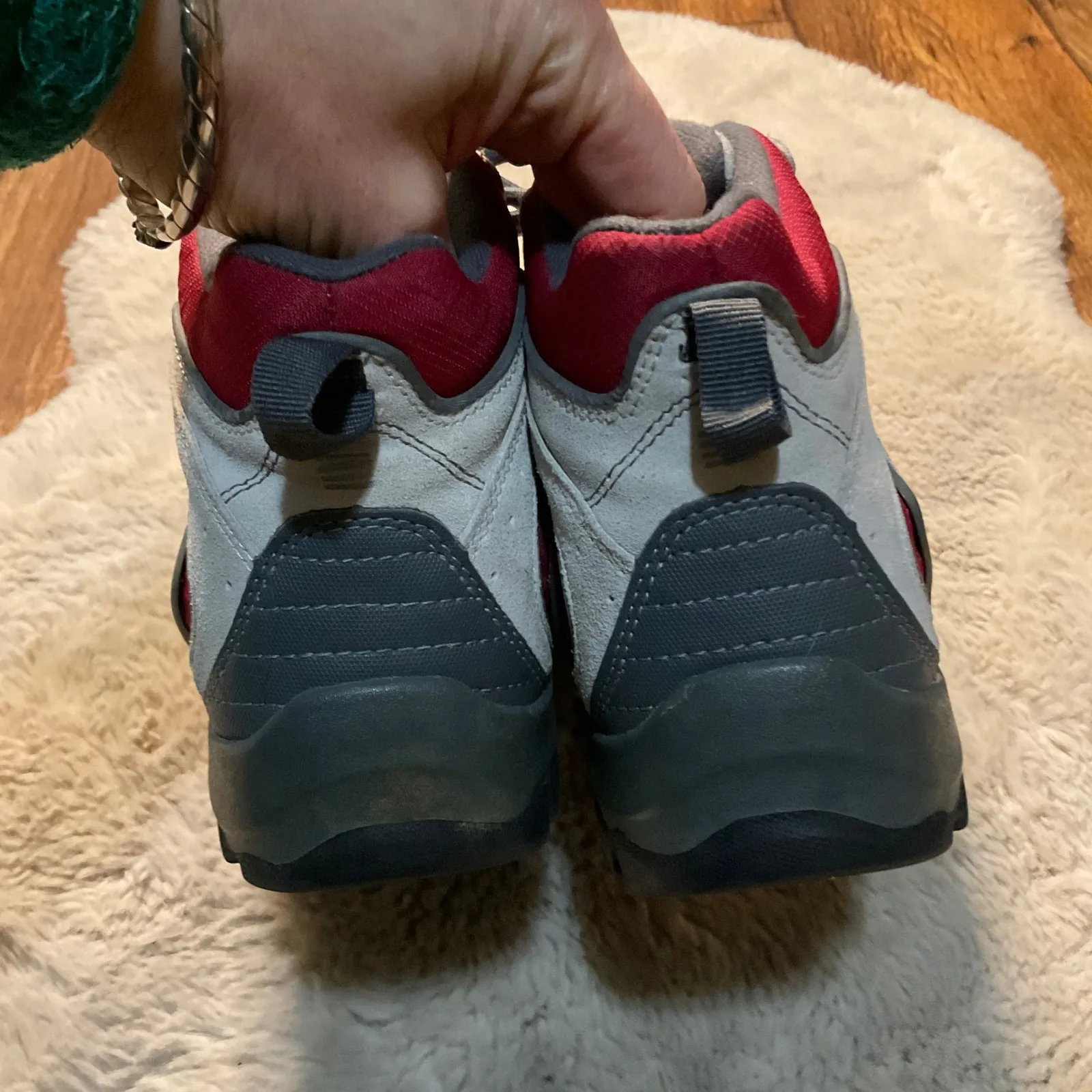 Lands‎ End Hiking Boots Lace Up Size 10 394047 Gray Ankle Womens - Image 3