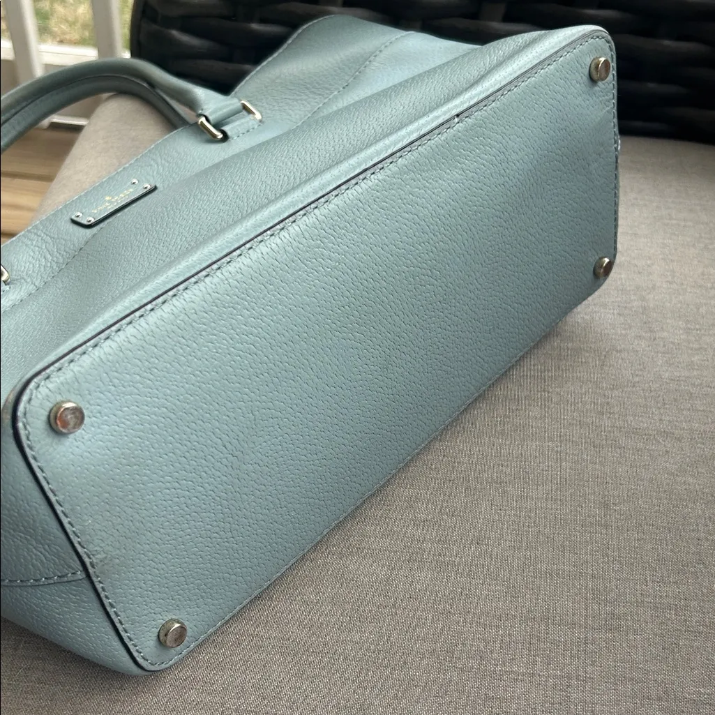 Kate Spade New York Grove Street blue green leather shoulder bag chic HTF - Image 9