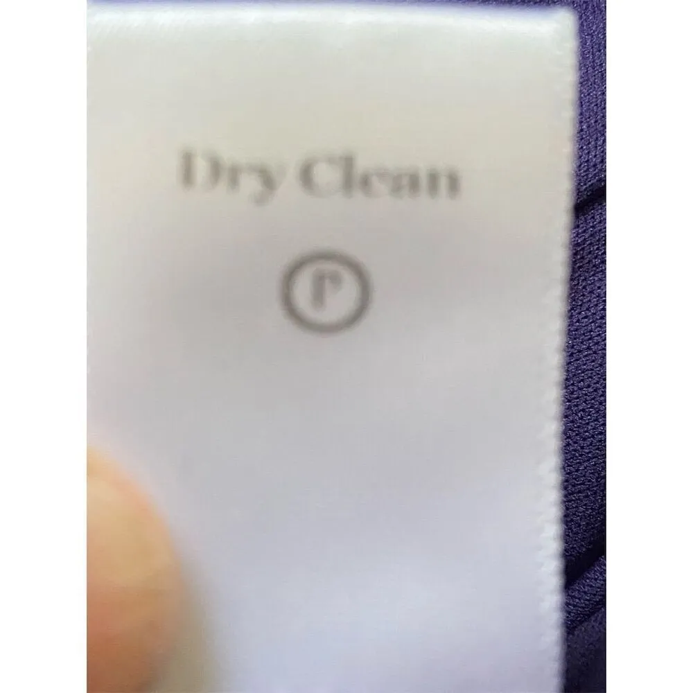 Coldwater Creek Purple Lace Knee Length Dress Size 4 Cap Sleeve​ - Image 5