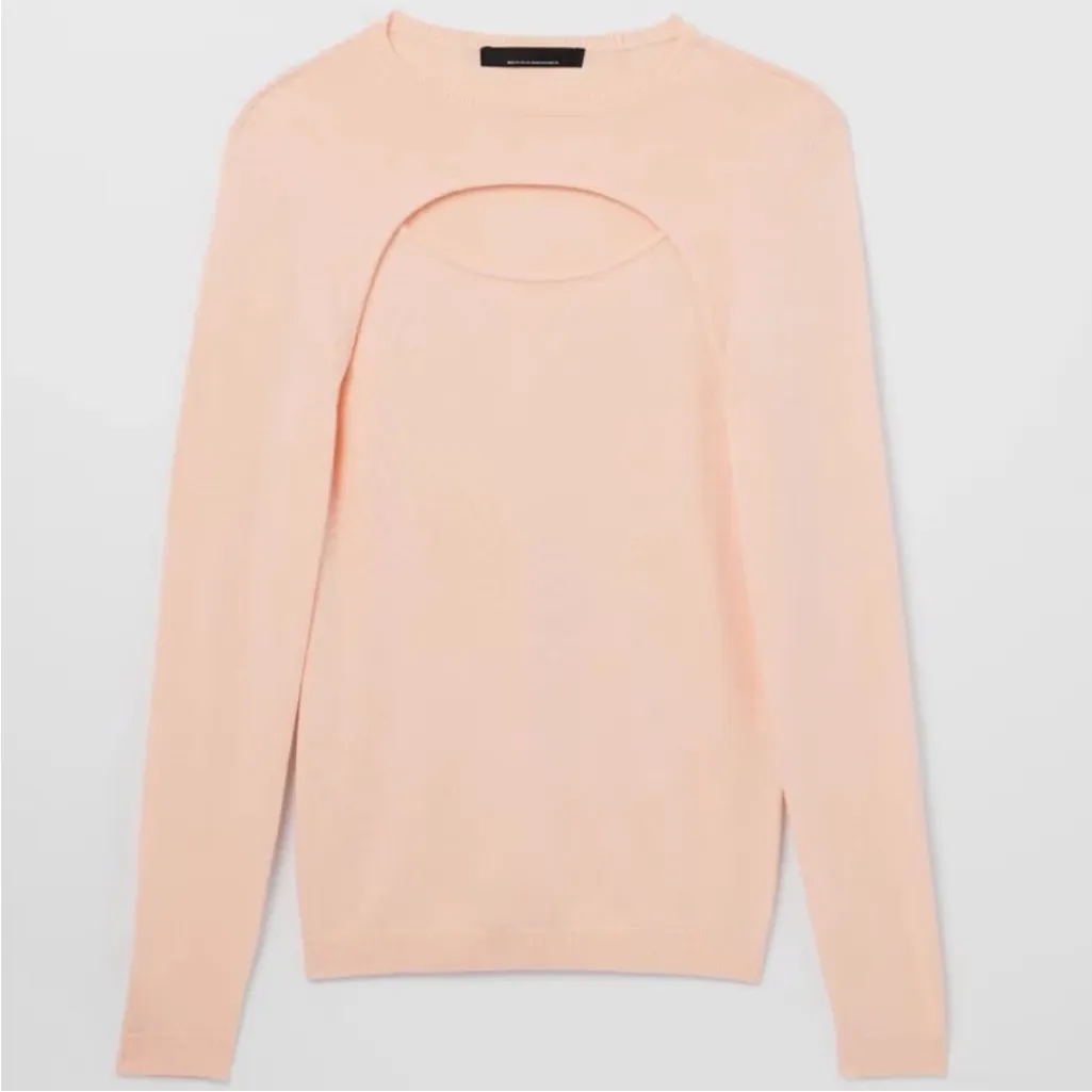 EUC White House Black Market Cashmere
Blend Cutout Sweater Size Small - Image 5