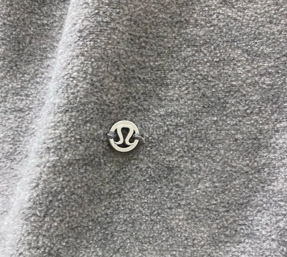 LULULEMON Go Forward Pullover Fleece Heathered Core Light Gray Sweater Size 6 - Image 9