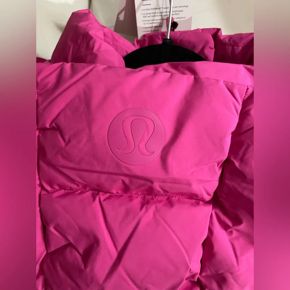 NEW Lululemon Wunder Puff Super Cropped Goose Down Hooded Jacket Sonic Pink 12 - Image 10