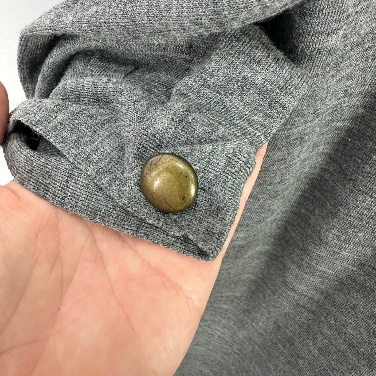 J Crew Wool Tunic XS Gray Cowl Neck Old Money Quiet Luxury Minimalist Chic - Image 6