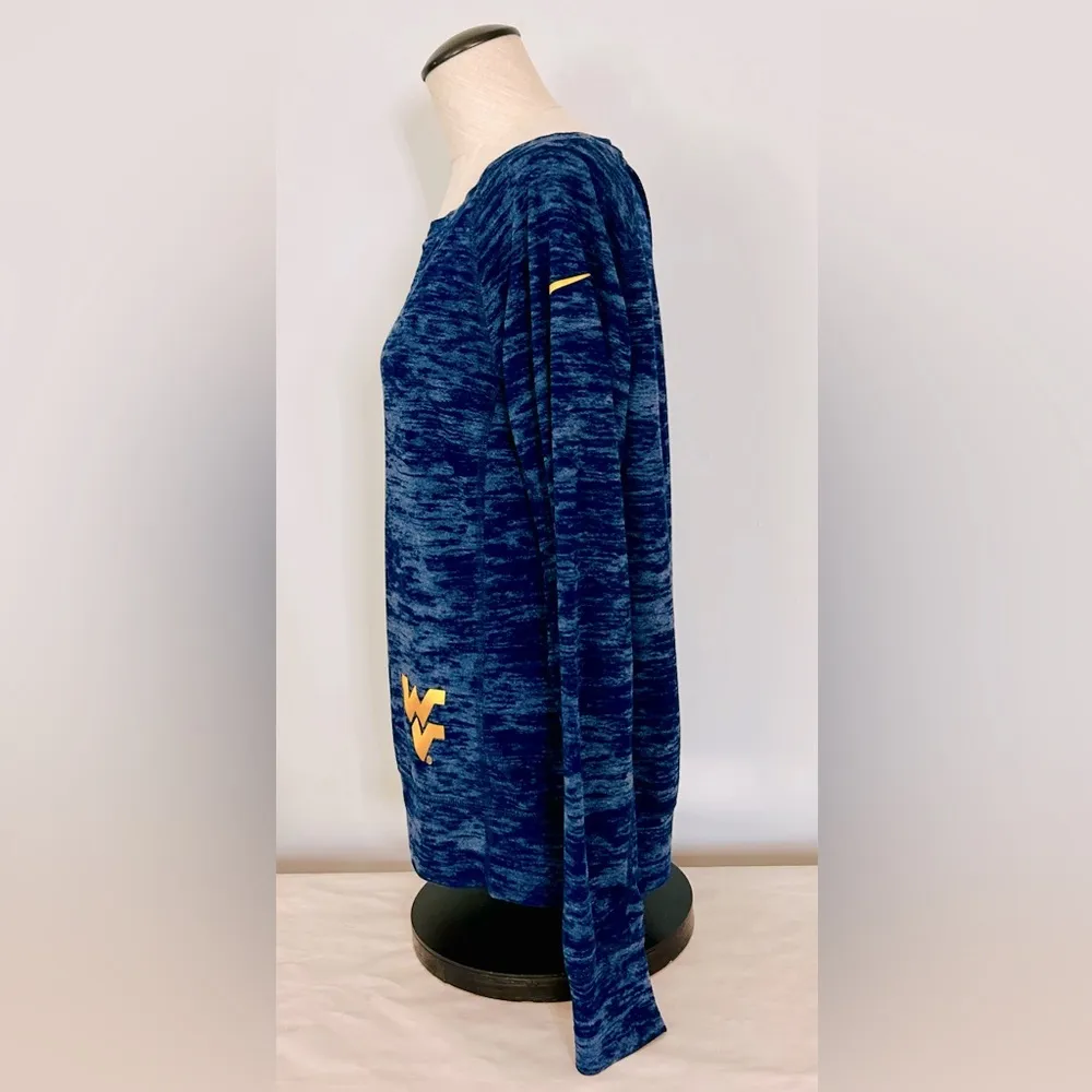 Nike Women’s West Virginia Mountaineers Long Sleeve Blue T-shirt size Small - Image 11