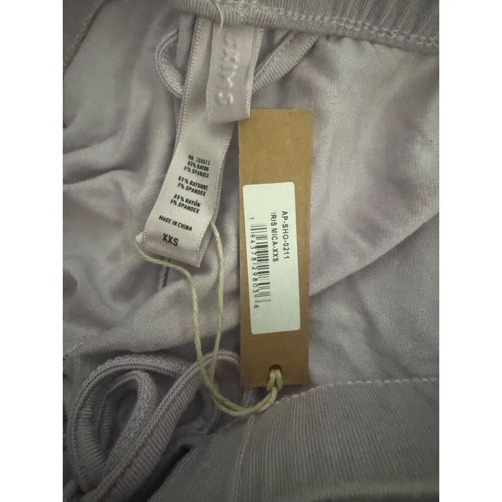 SKIMS Sleep Set Size XXS iris mica purple Tank Top & Shorts Pajamas FLAWS - Image 6