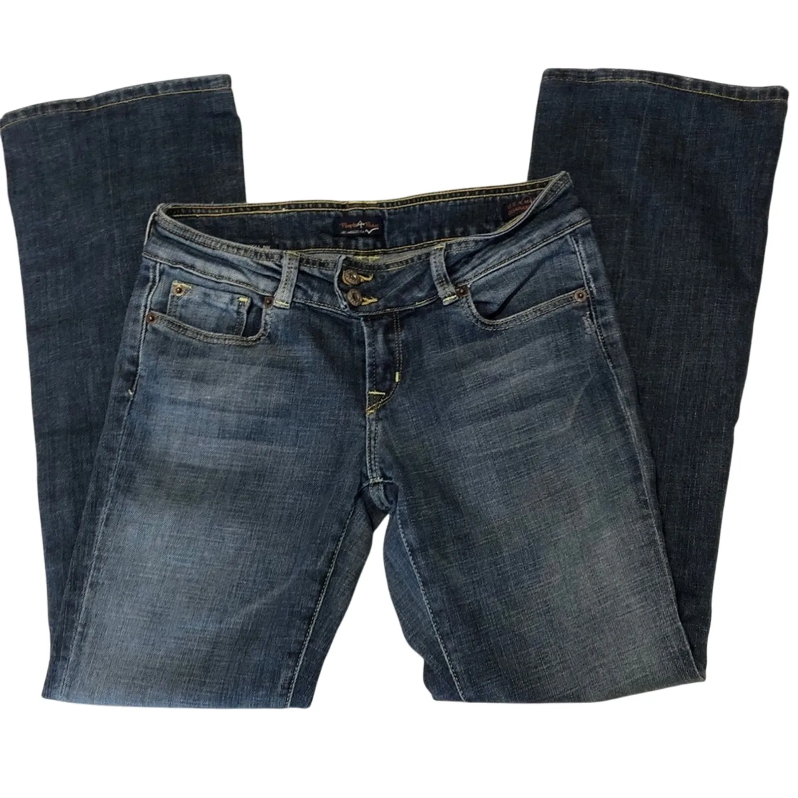 PEOPLE FOR PEACE Flare Leg Denim Jeans Womens Size 28 High Rise Blue Denim - Image 4