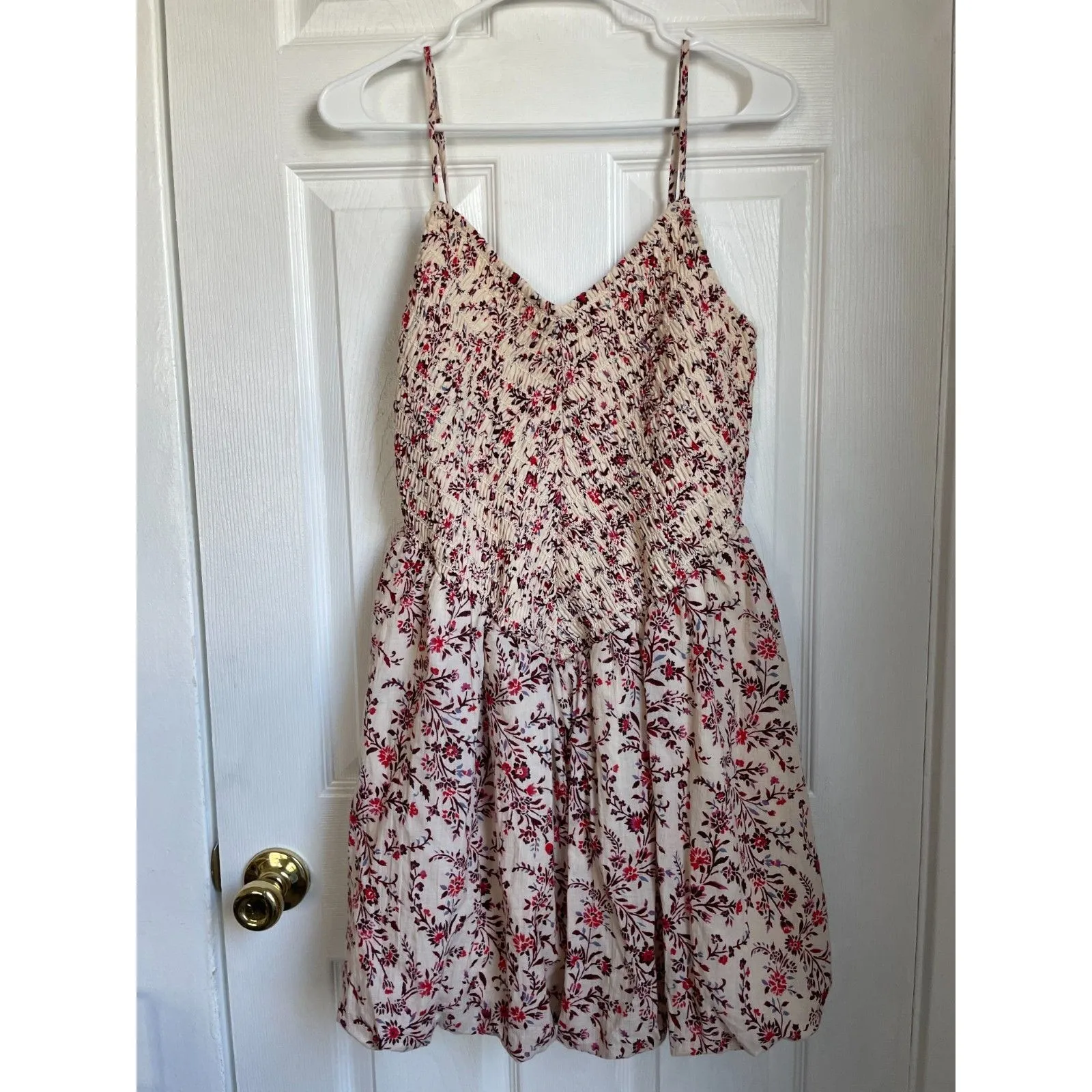 American Eagle AE Bella Bubble Mini Dress floral size L - Image 2