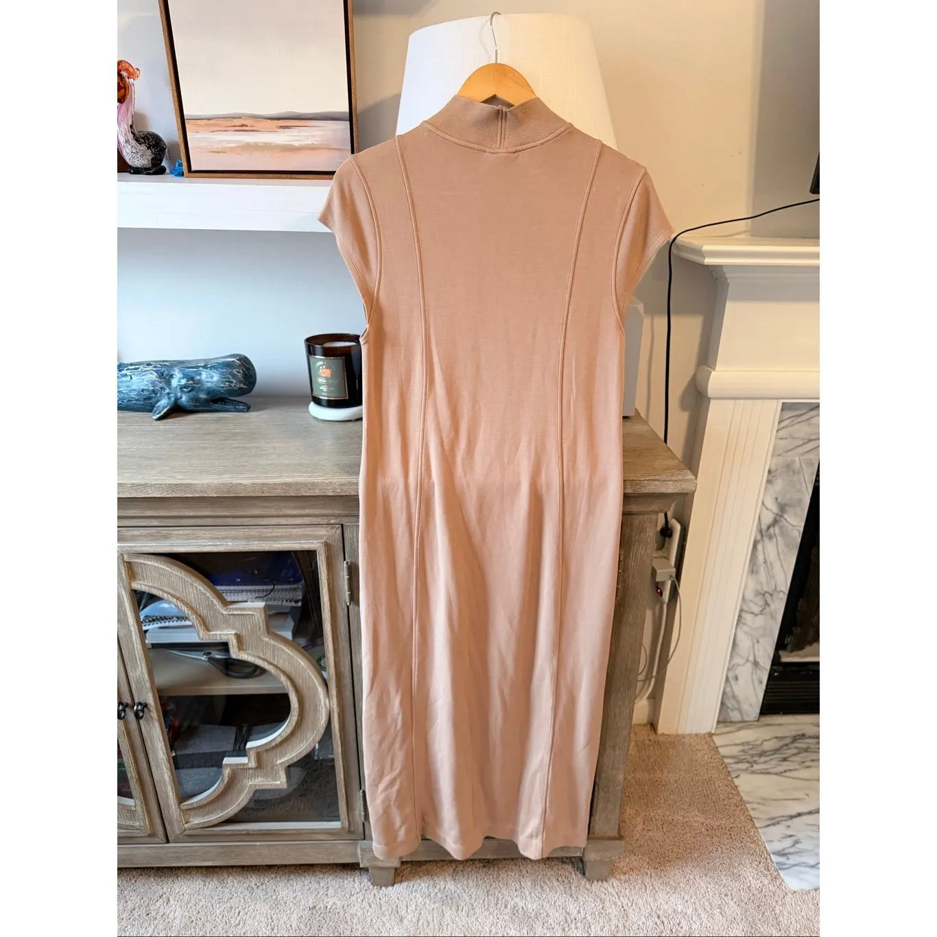 Varley Taunton Mock-Neck Midi Dress Size Medium - Image 5