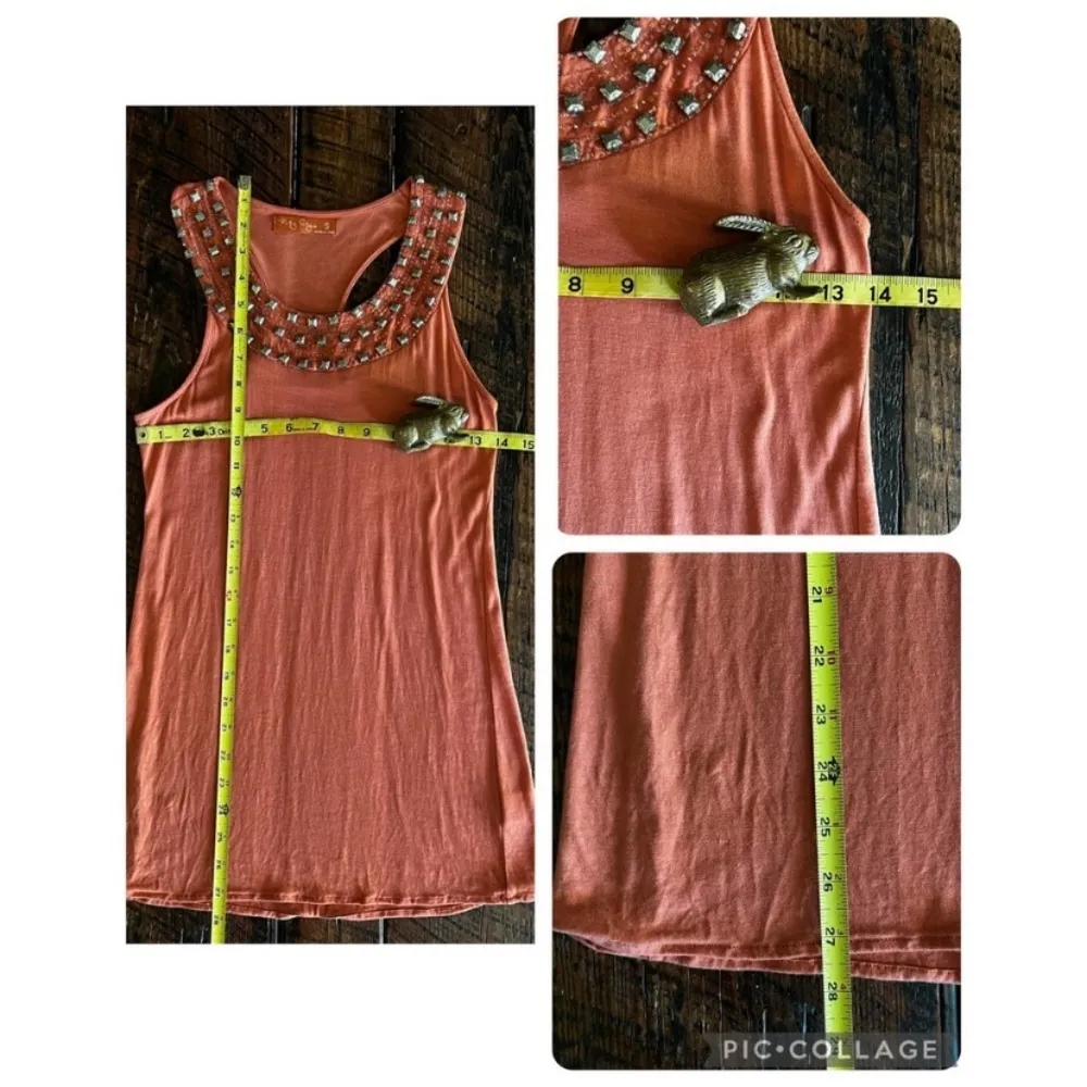Ruby Sky salmon/peachy/coral/orange color sleeveless halter style tank top Pink - Image 6