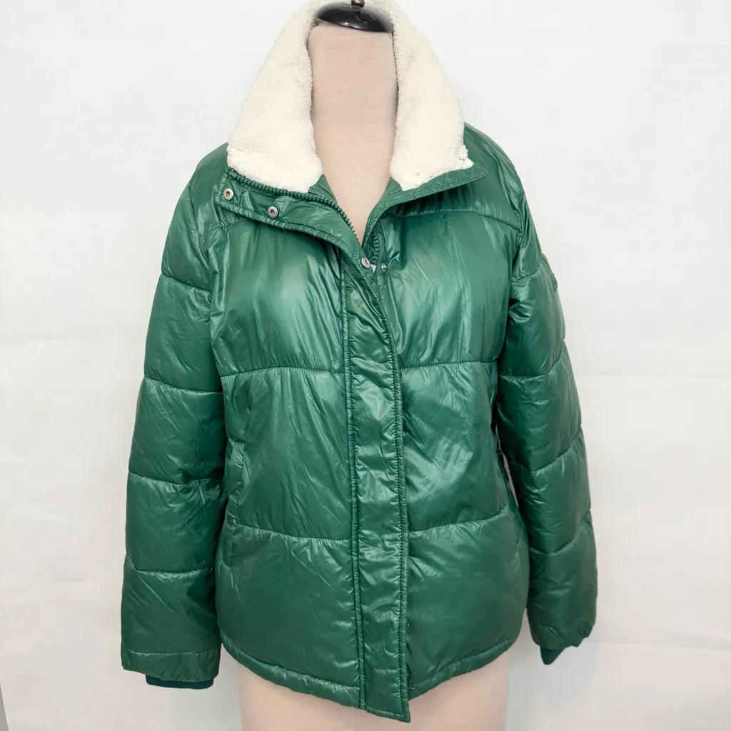 Koolaburra by Ugg Sherpa Lined Puffer Jacket Green coat - Image 2