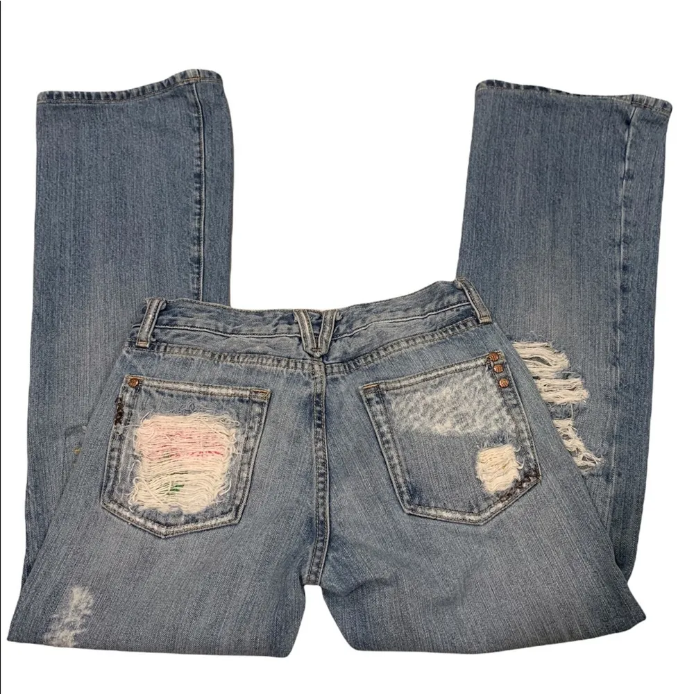 Rare Miss Me Distressed Destroyed Boot Leg Jeans - Image 4