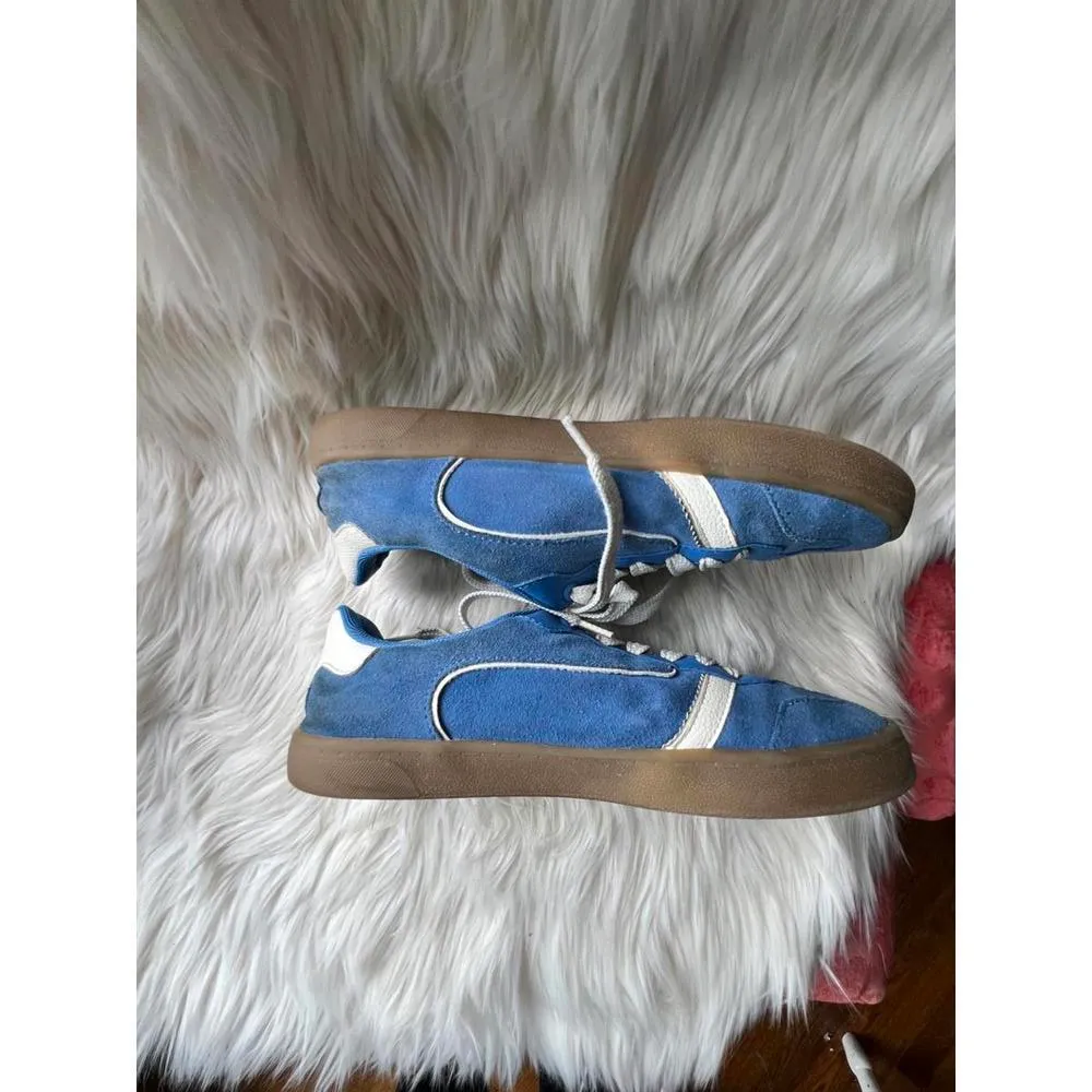 Stradivarius Blue Suede Sneakers - Image 4