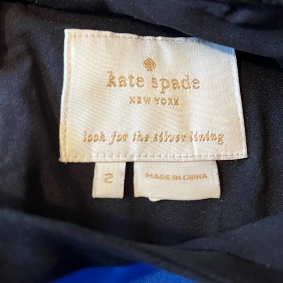 Kate Spade Arie Cobalt Blue Dress royal blue women Size 2 - Image 3