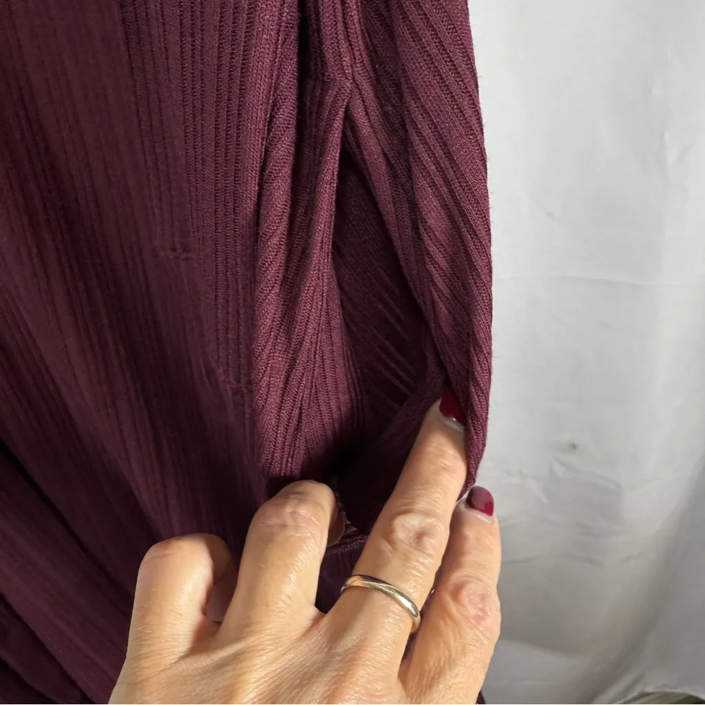 EUC Lane Bryant Rib Open Front Duster - Winetasting 22w/24w - Image 5