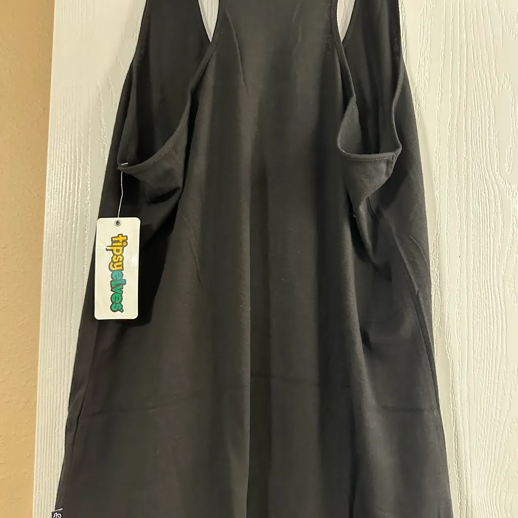 Tipsy Elves  Black Tank Top with White Skeleton Design - Image 4