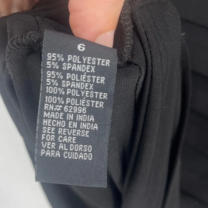 Scarlett Nite Bandage Dress 6 Holiday Elegant Formal Colorblock Old Hollywood Black - Image 9