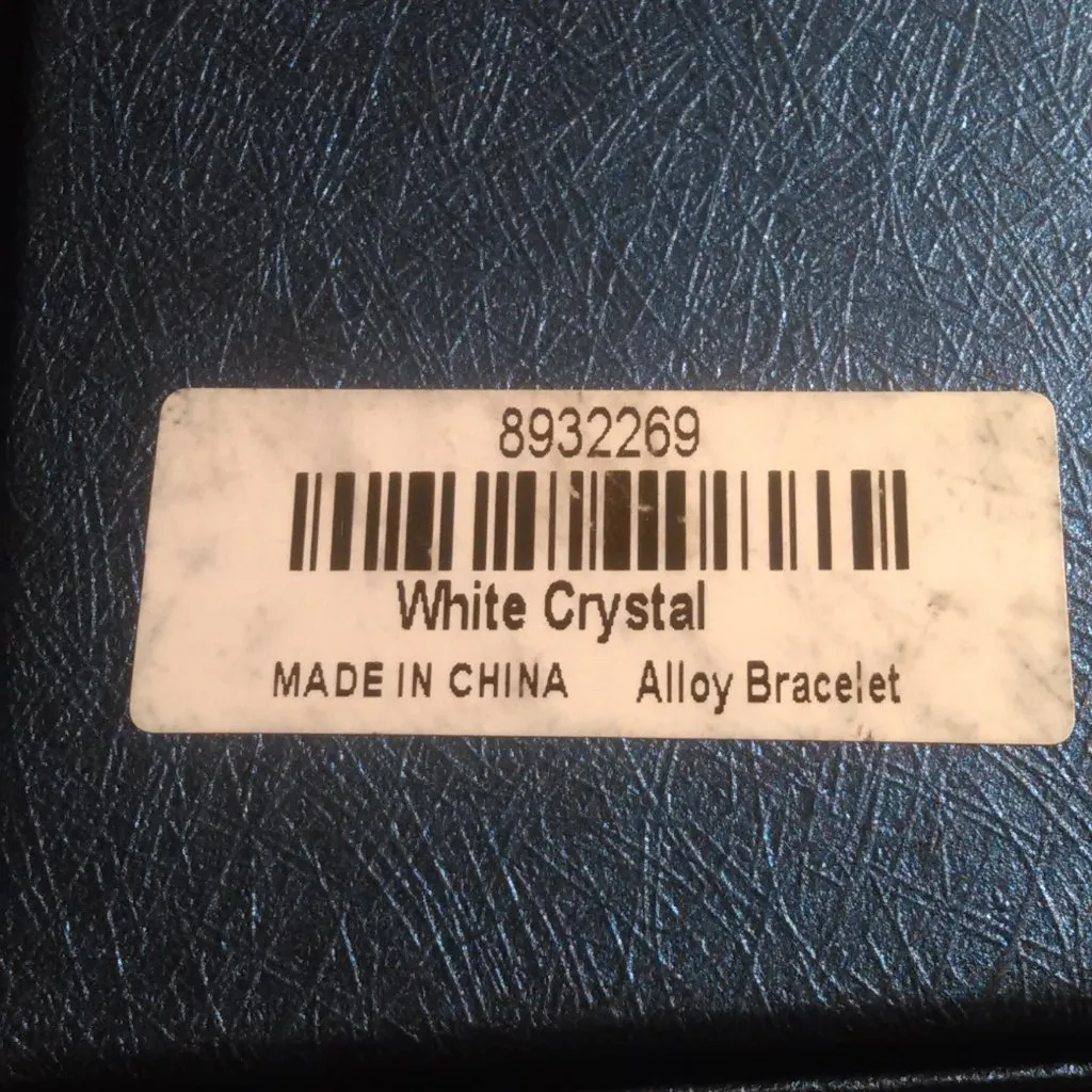 Austrian Crystal Curb Link Goldtone Bracelet - Image 15