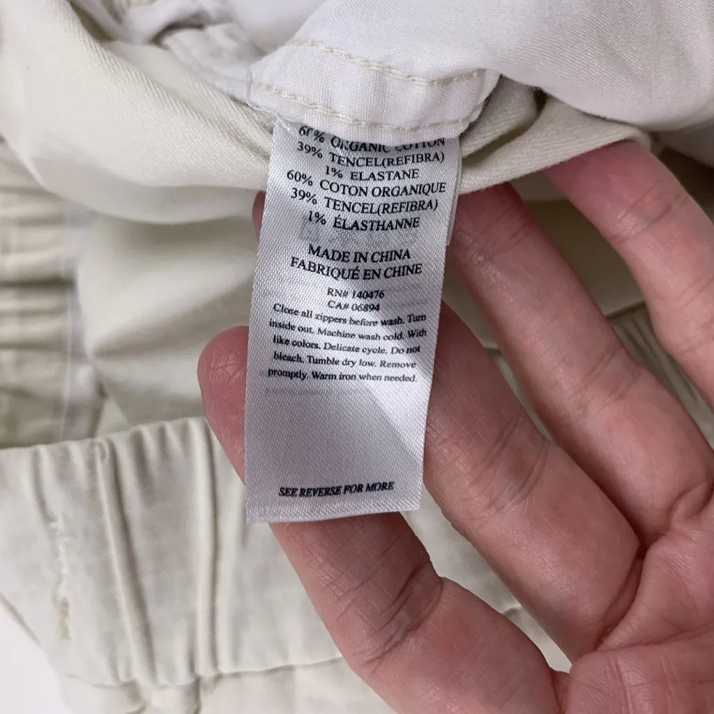 Faherty Light Tan Poplin Relaxed Leg Ankle Pant M - Image 5