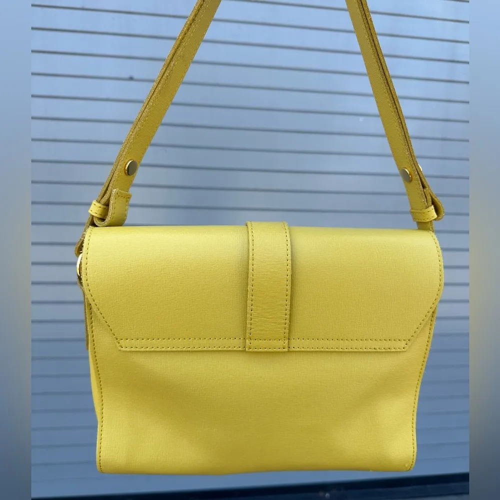 Marni Mini Trunk Shoulder Bag Citron Authentic Leather - Image 2