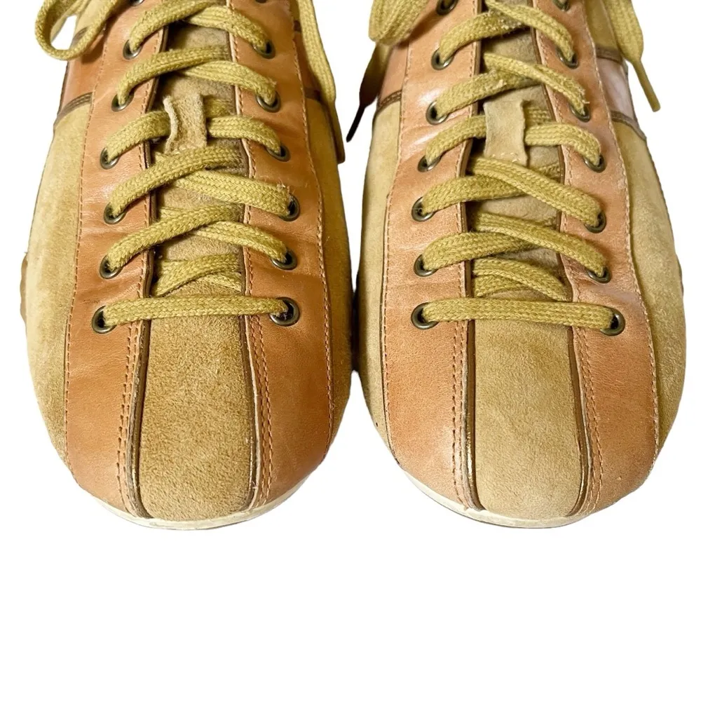 Cole Haan x Nike Air Beau Lace to Toe tan suede and peachy-pink leather sneakers - Image 4