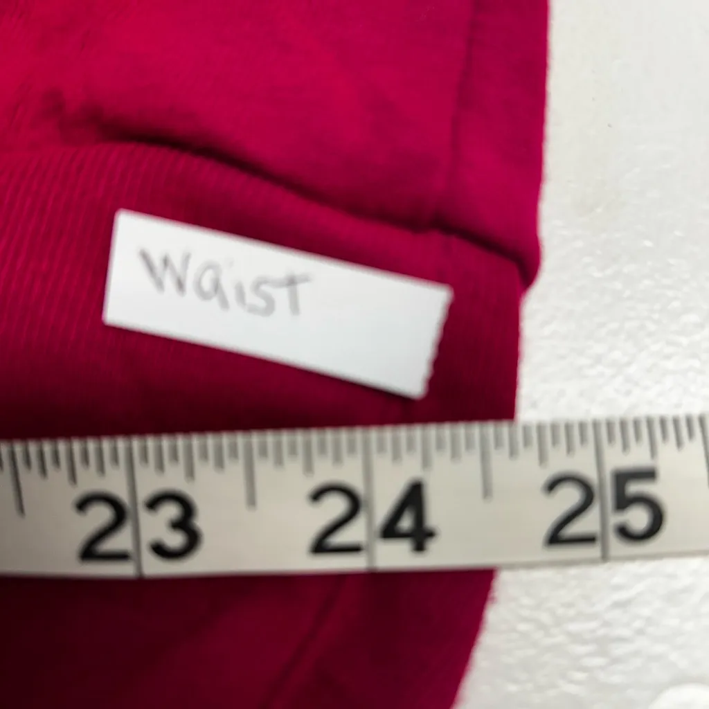 Vintage 80’s Fuchsia Cowl Neck Sweater with Velvet Accents and shoulder pads Pink Size XL - Image 4